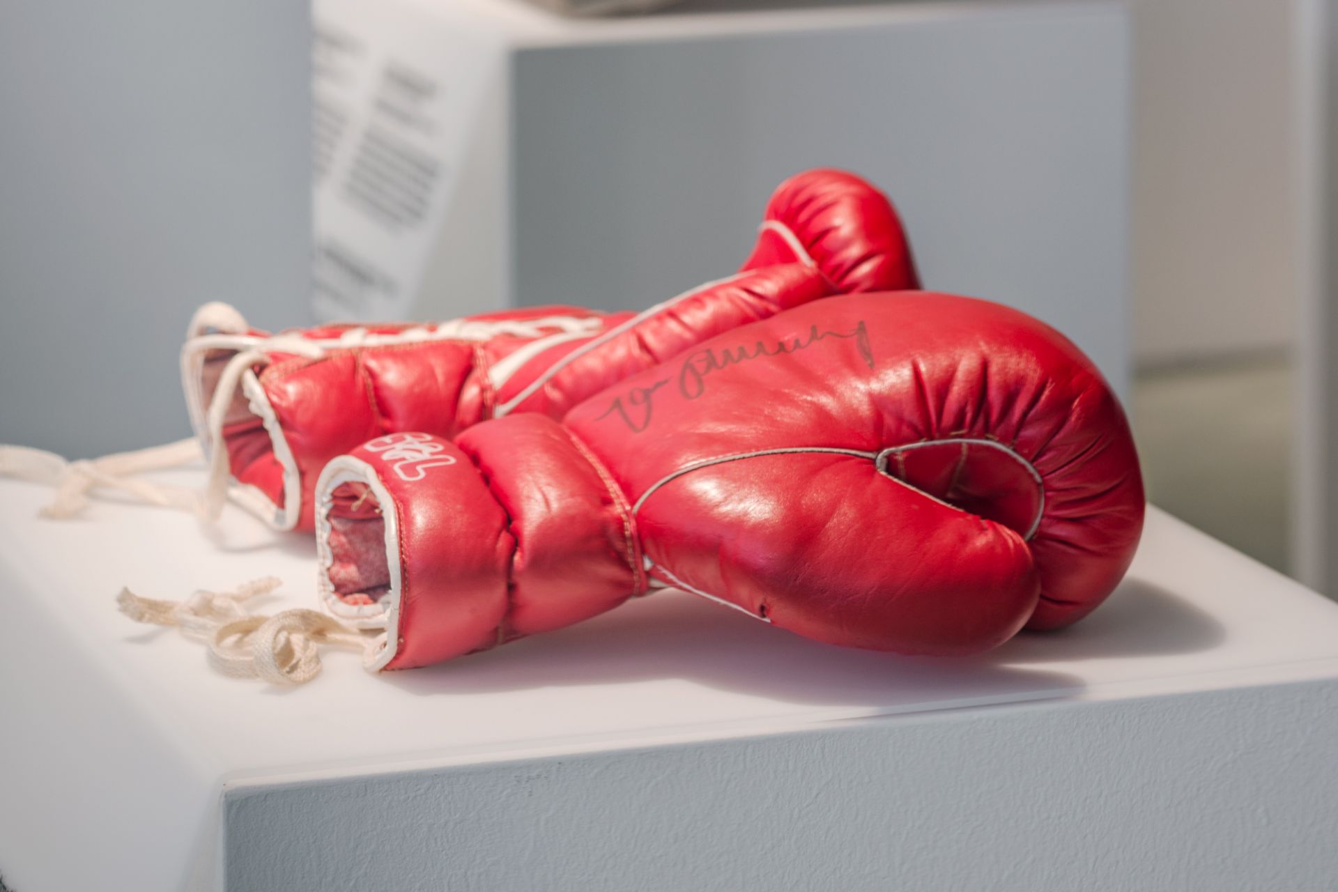 Max Schmeling’s boxing gloves, Germany, approx. 1970