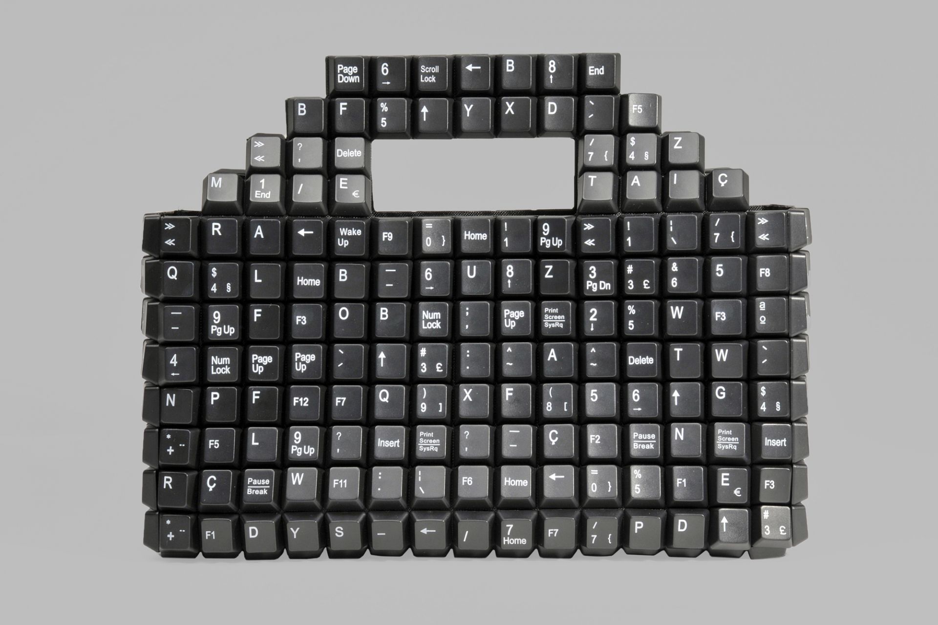 Handbag with 393 keyboard keys, Keybag, João Sabino, Lisbon, Portugal, 2011