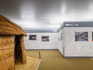 Ausstellungsansicht Am Wendepunkt: Das Deutsche Ledermuseum.