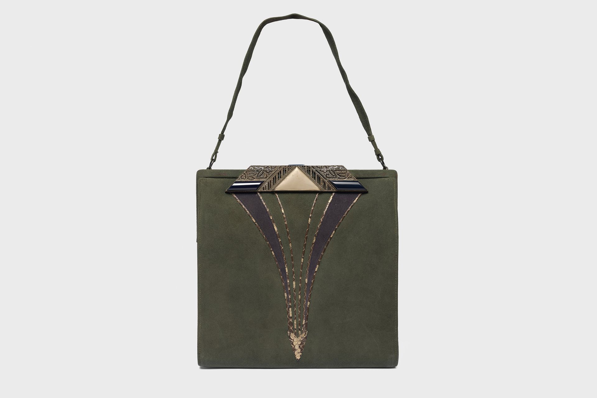 B&uuml;geltasche, Frankreich, um 1910