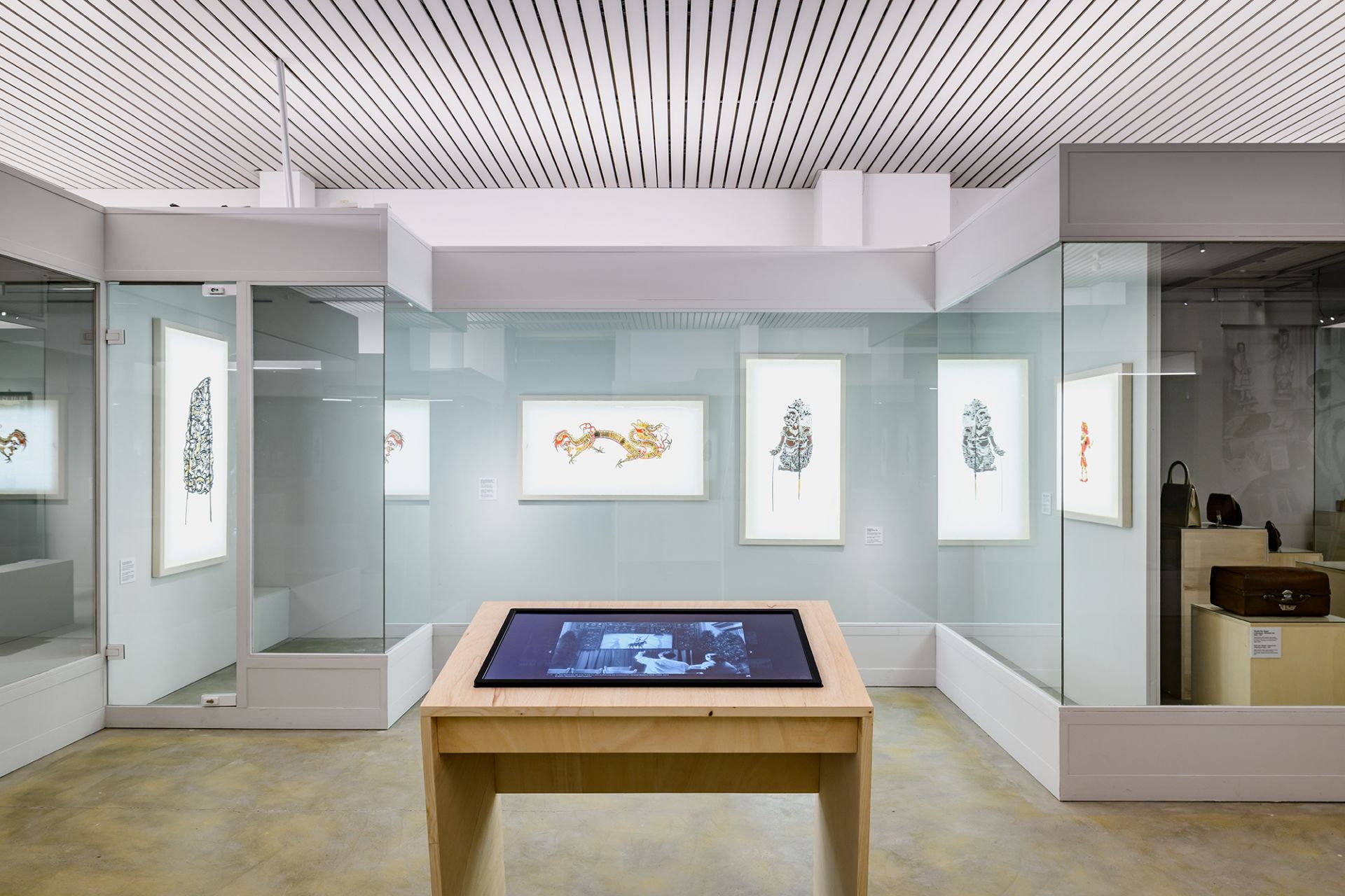 Ausstellungsansicht Am Wendepunkt: Das Deutsche Ledermuseum.