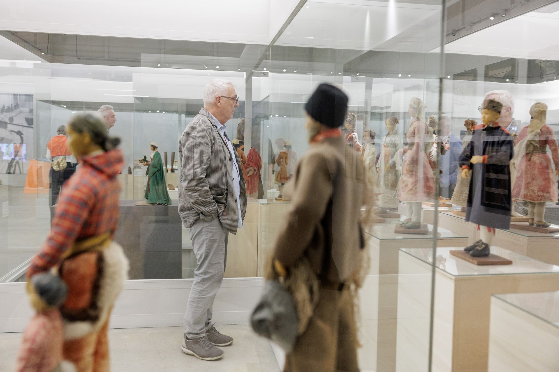 Ausstellungsansicht Am Wendepunkt: Das Deutsche Ledermuseum.