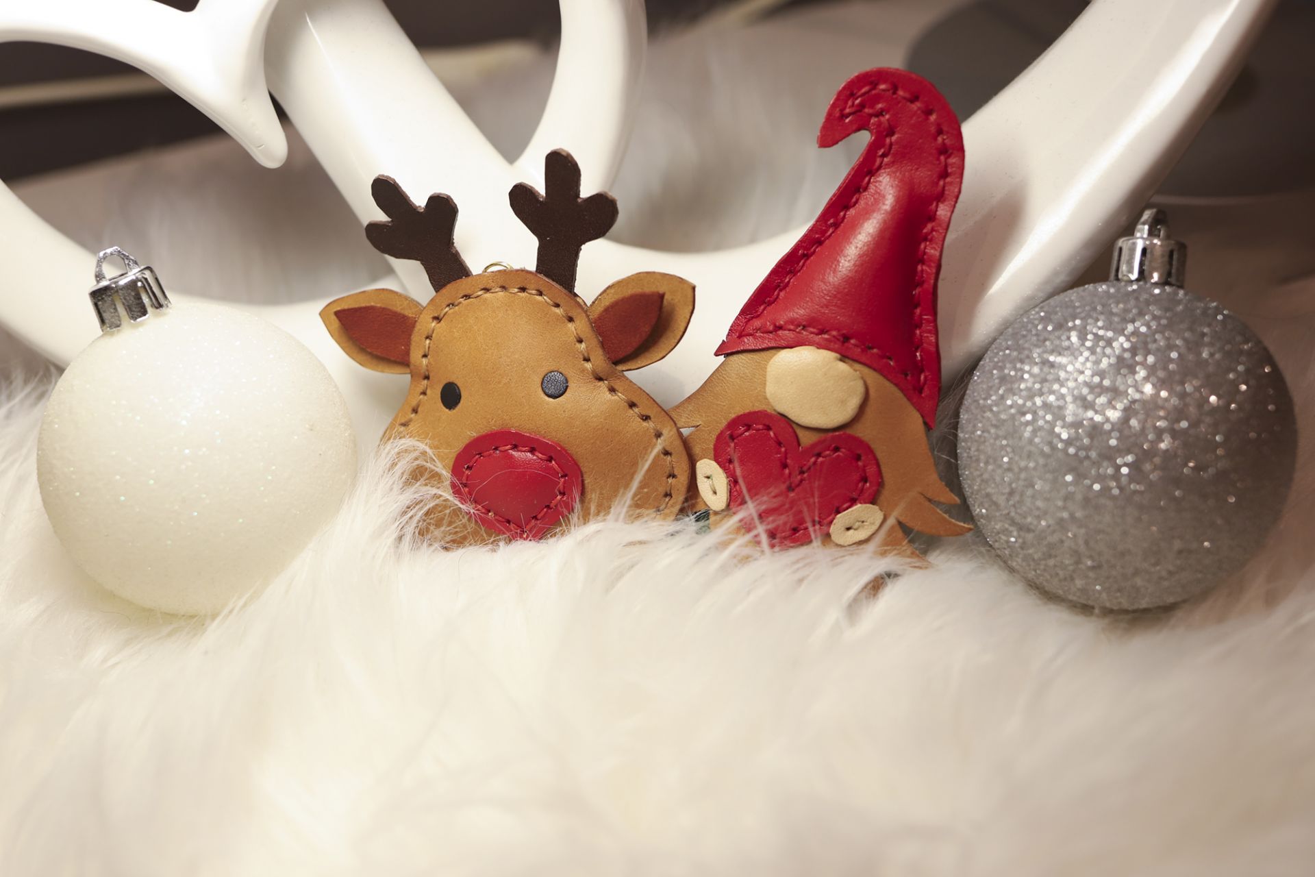 Weihnachtliche Schlüsselanhänger